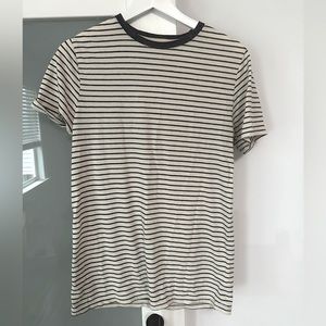 Navy and White Striped Men’s T-shirt